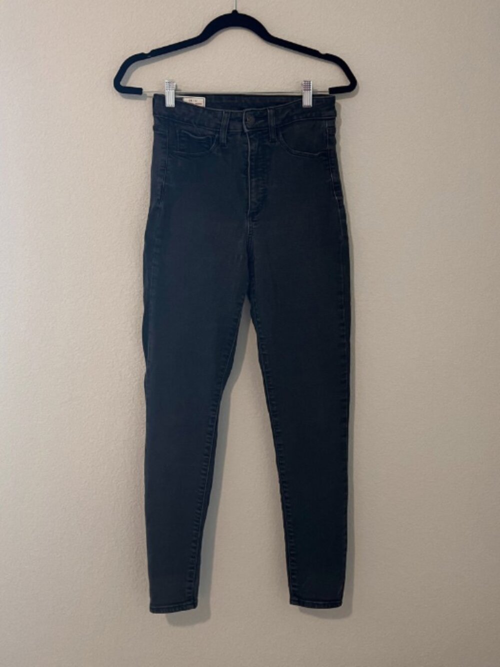 Gap Universal Jegging Sky High Black High Rise Skinny Jeans Women's 28/6 Long